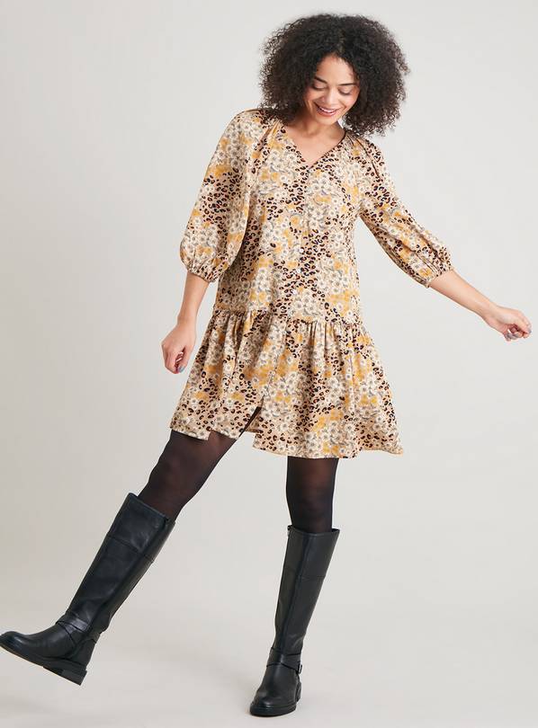 Sainsburys animal print dress sales